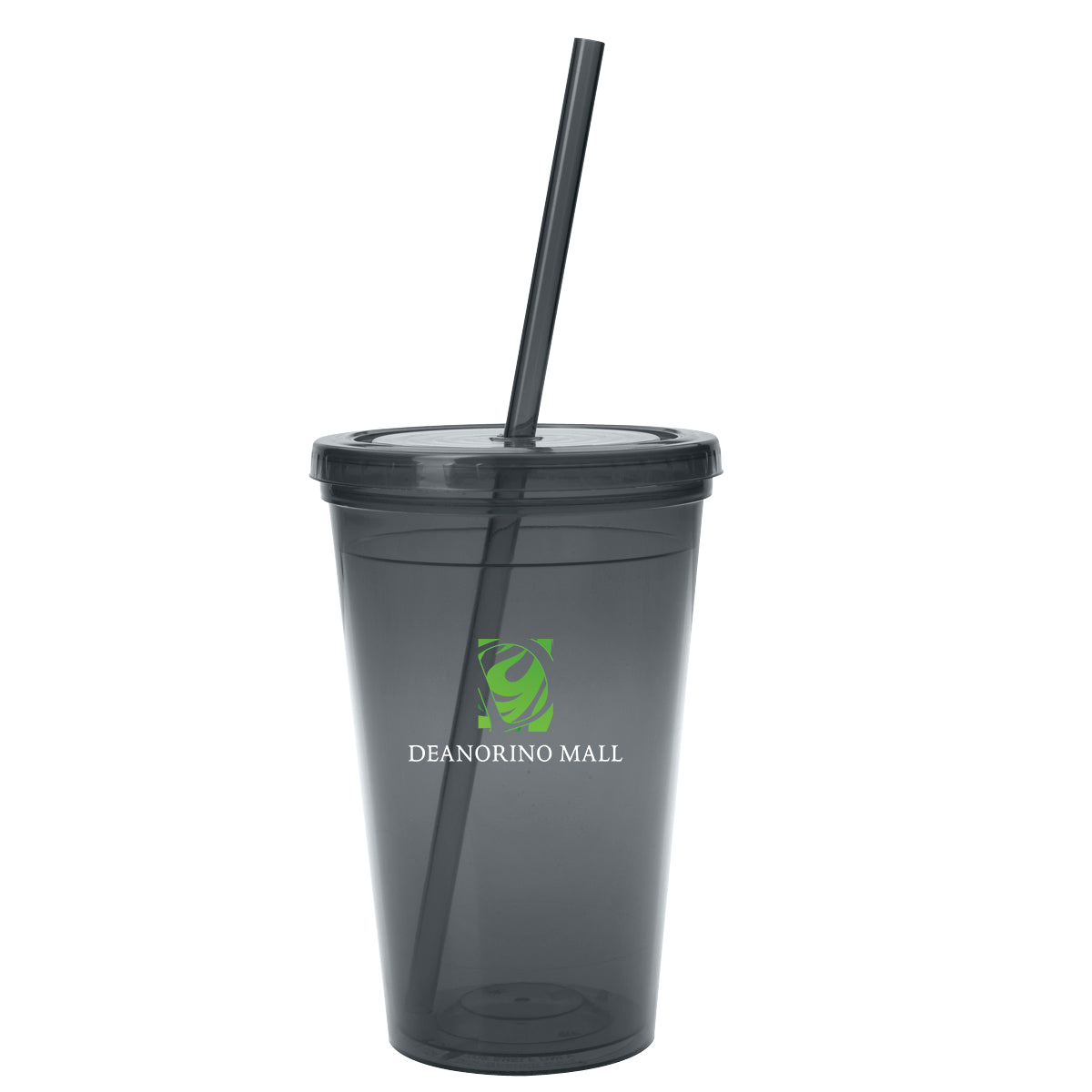 Sunsplash Double Wall Tumbler, 16 oz - Charcoal - Colorbrite Drinkware