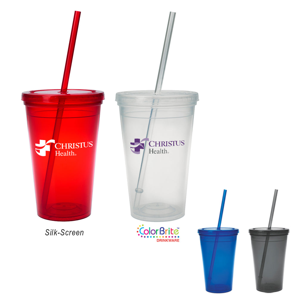 Sunsplash Double Wall Tumbler, 16 oz