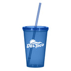 Sunsplash Single Wall Tumbler, 22 oz - Blue - Silk Screen