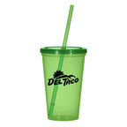 Sunsplash Single Wall Tumbler, 22 oz - Lime Green - Silk Screen