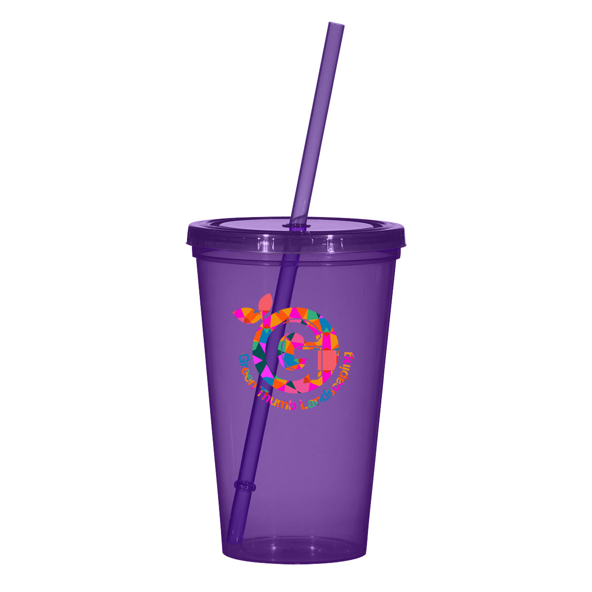 Sunsplash Single Wall Tumbler, 22 oz - Purple - Colorbrite Drinkware