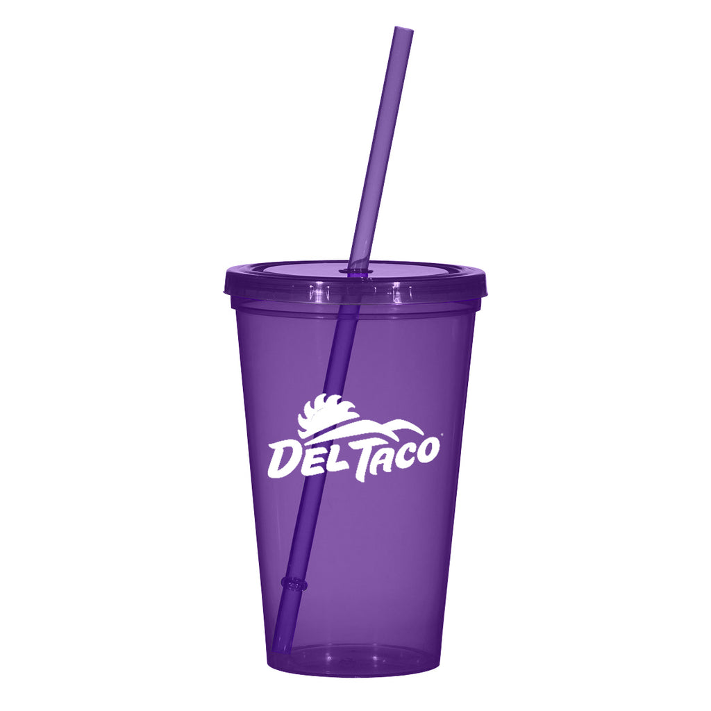 Sunsplash Single Wall Tumbler, 22 oz - Purple - Silk Screen