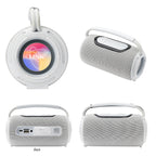 Super Bass Speaker with Carry Handle - White with Gray - White_Label_4CP