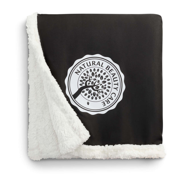 Super Soft Fleece Sherpa Blanket, 50 x 60 Inches Full Color