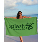 Superior Weight Beach Towel in Colors, 35 x 60 Inches - Lime - Front
