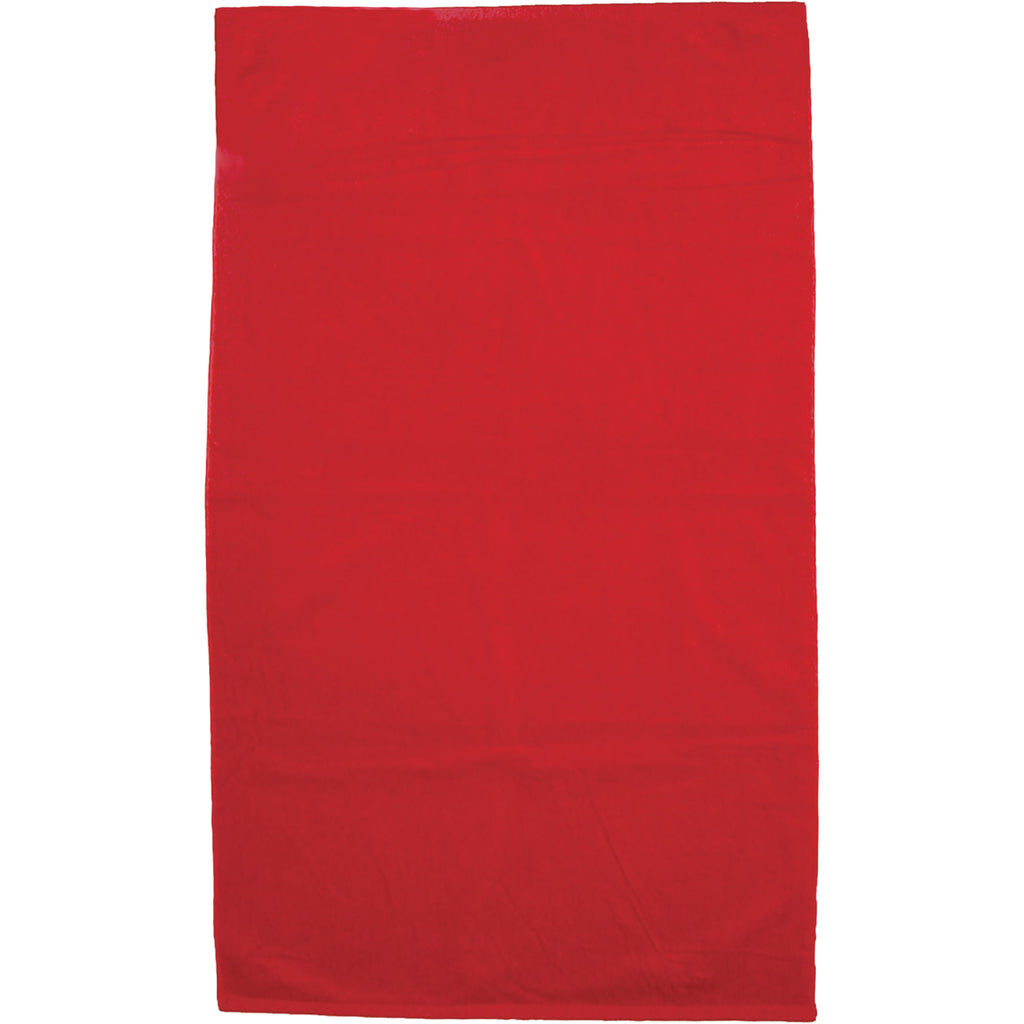 Superior Weight Beach Towel in Colors, 35 x 60 Inches - Red - Front