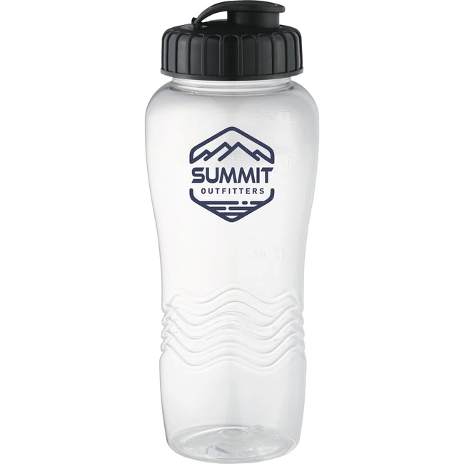 Surfside Clear Sports Bottle with Flip-Top Lid, 26 oz