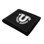 Sweatshirt Blanket in Recycled PET - Black - Silk Screen