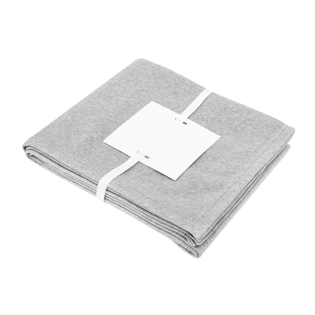 Sweatshirt Blanket in Recycled PET - Heather Gray - Card_Blank