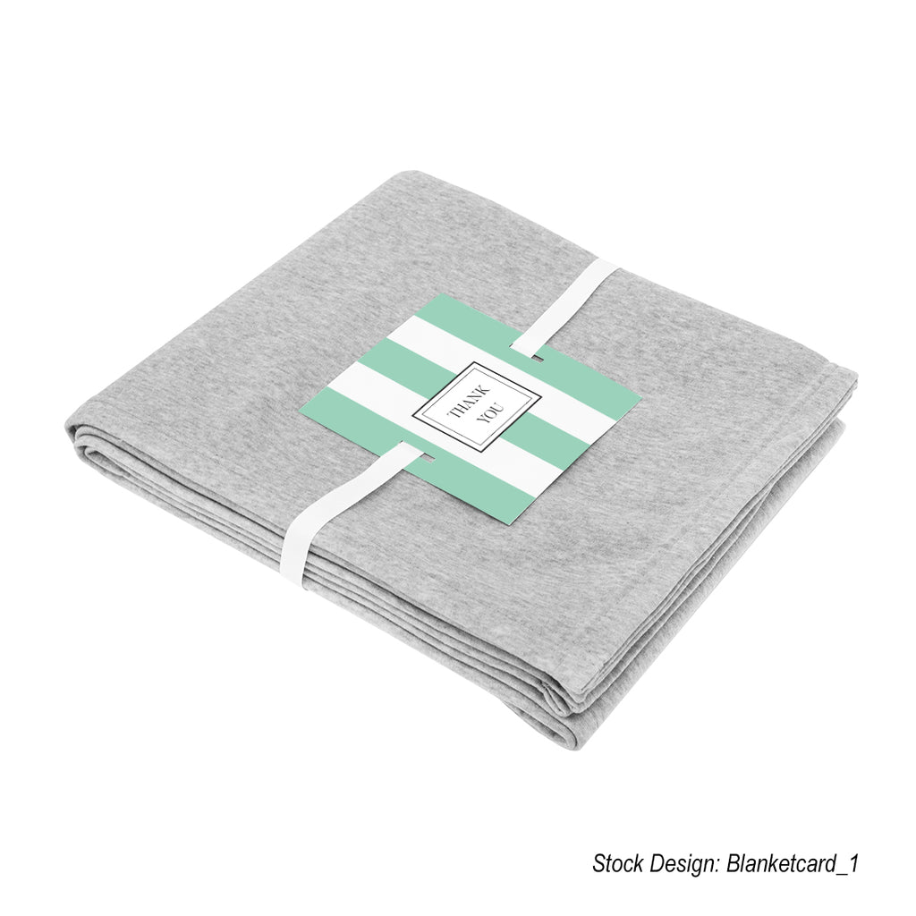 Sweatshirt Blanket in Recycled PET - Heather Gray - Card