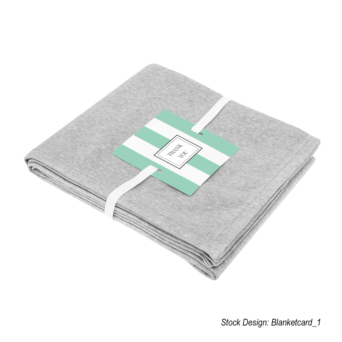 Sweatshirt Blanket in Recycled PET - Heather Gray - Card