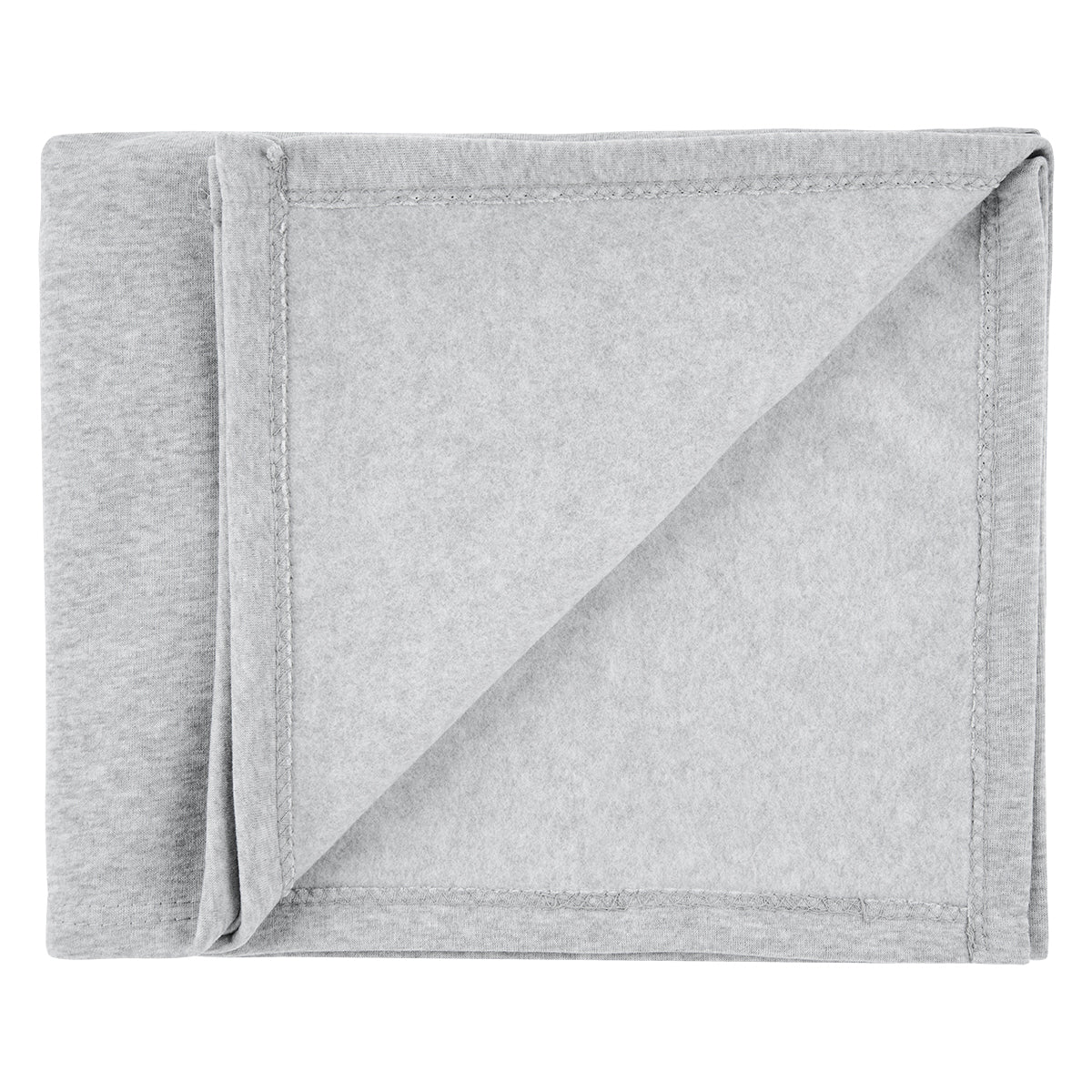 Sweatshirt Blanket in Recycled PET - Heather Gray - Folded