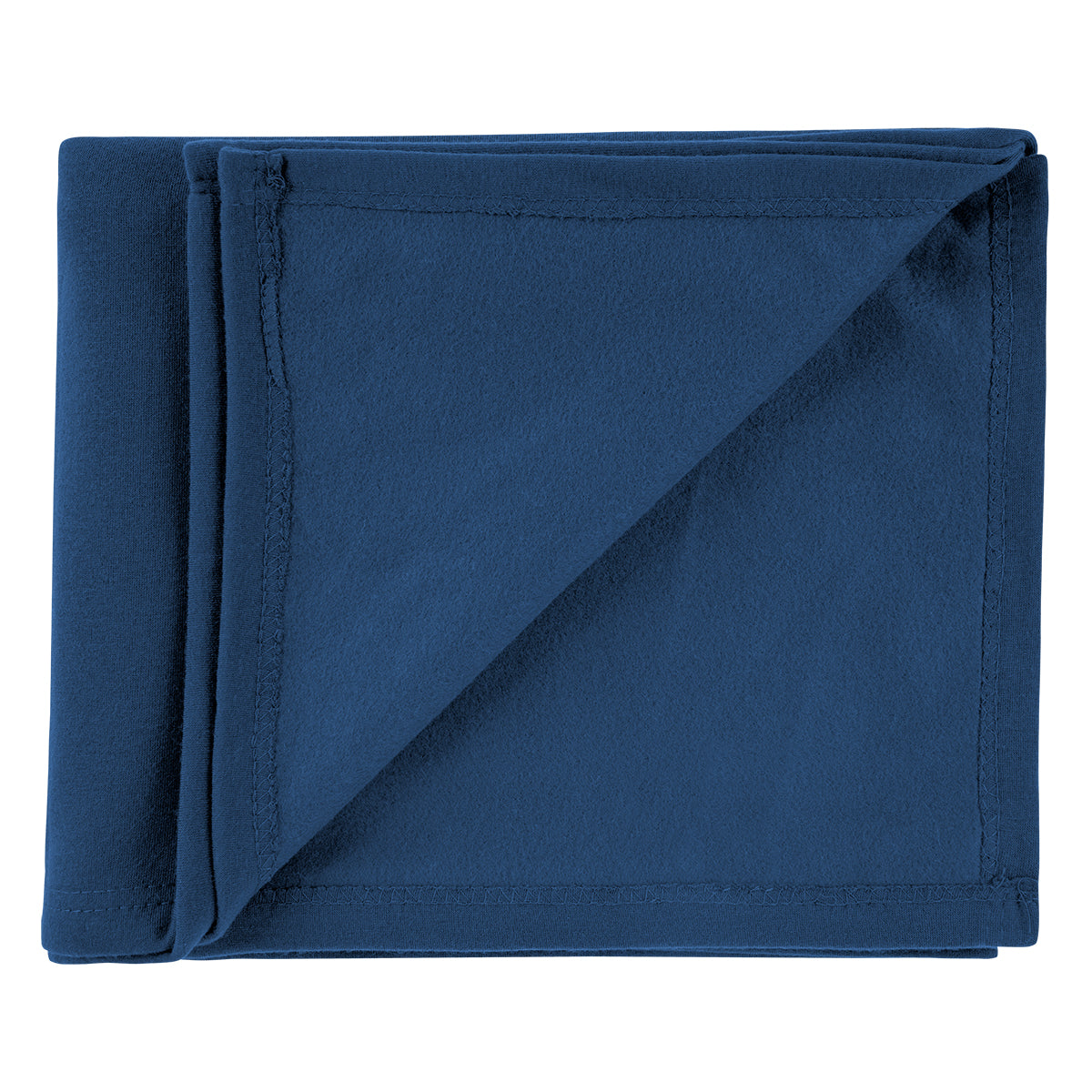 Sweatshirt Blanket in Recycled PET - Navy - Folded