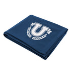 Sweatshirt Blanket in Recycled PET - Navy - Silk Screen