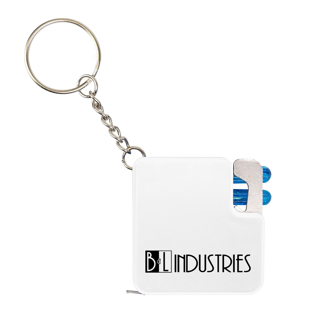 Swift Multi Tool Keychain, Four-Way - White - Pad Print