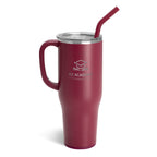 Swig Life 40 oz Insulated Mug with Custom Logo - Maroon - Laser