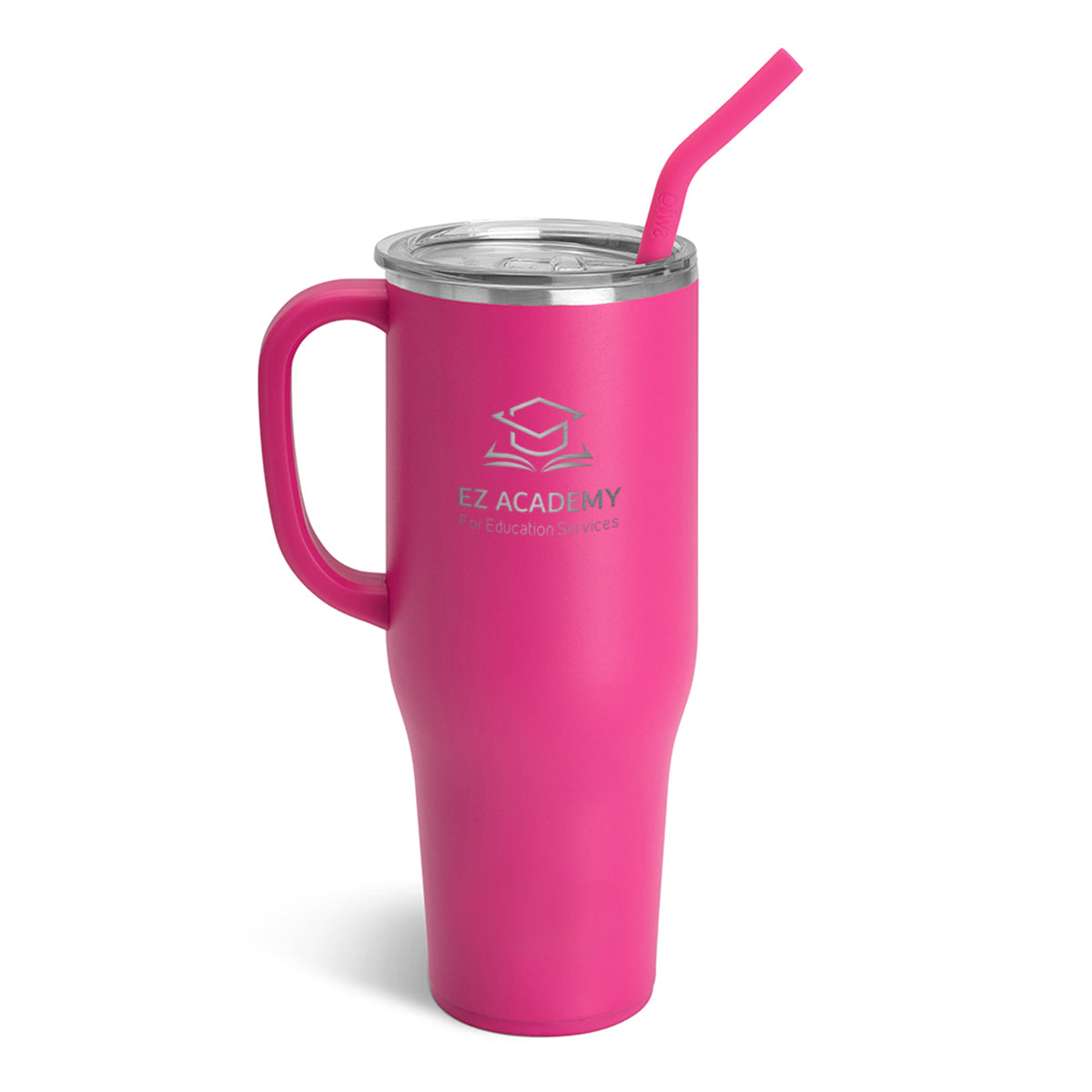 Swig Life 40 oz Insulated Mug with Custom Logo - Pink - Laser