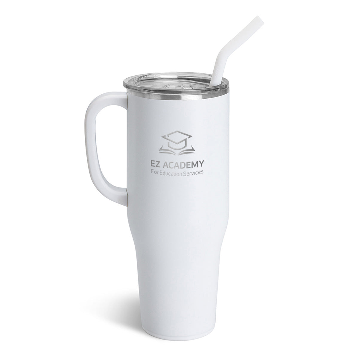 Swig Life 40 oz Insulated Mug with Custom Logo - White - Laser