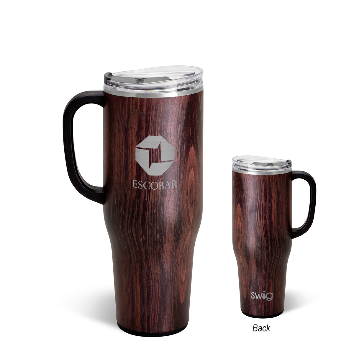 Swig Life Bourbon Barrel Mega Mug, 40 oz - Brown - Laser