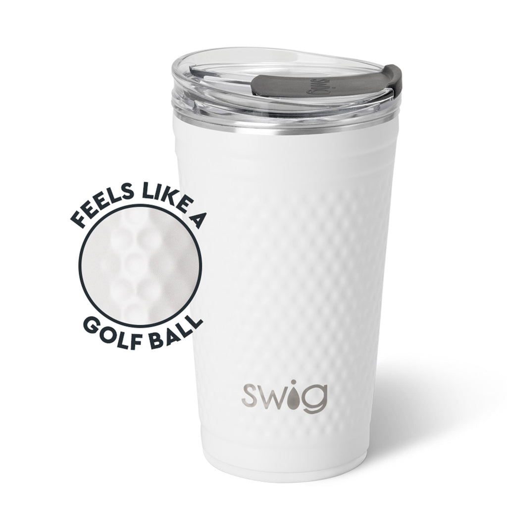 Swig Life Golf Ball Party Cup, 24 oz - White - Texture