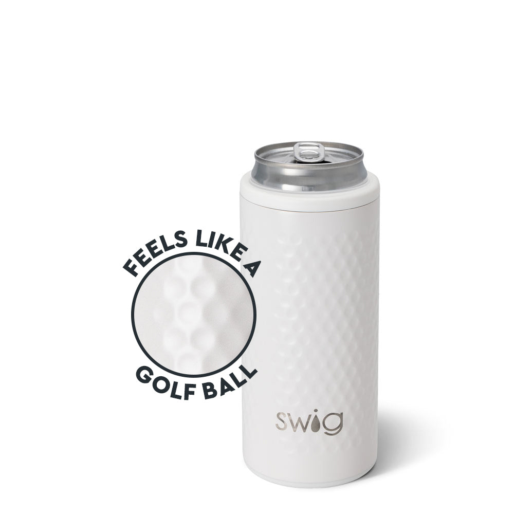 Swig Life Golf Ball Skinny Can Cooler, 12 oz - Texture