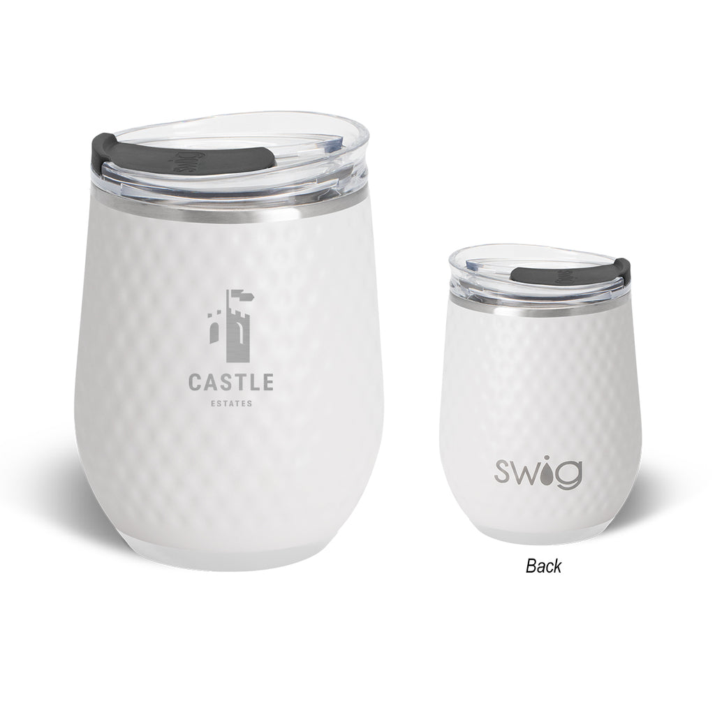 Swig Life Golf Ball Stemless Wine Tumbler, 12 oz