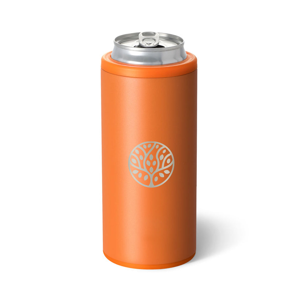 Swig Life Skinny Can Cooler, 12 oz - Orange - Laser