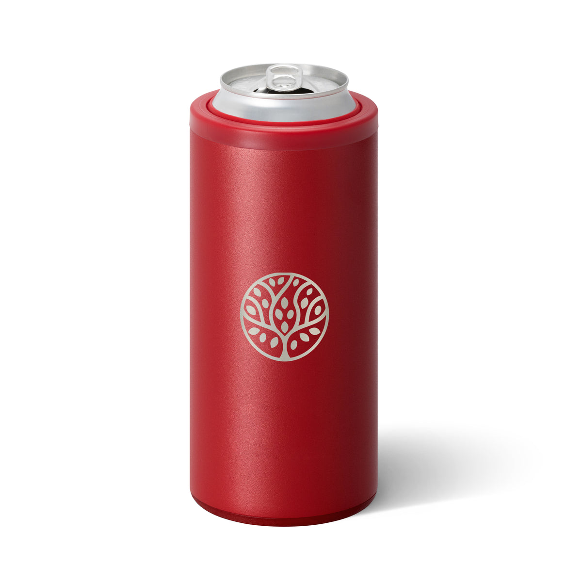Swig Life Skinny Can Cooler, 12 oz - Red - Laser
