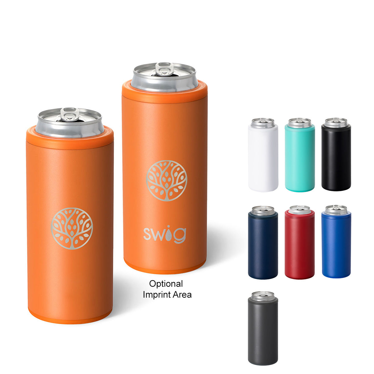 Swig Life Skinny Can Cooler, 12 oz - Royal Blue