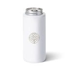 Swig Life Skinny Can Cooler, 12 oz - White - Laser Engraving