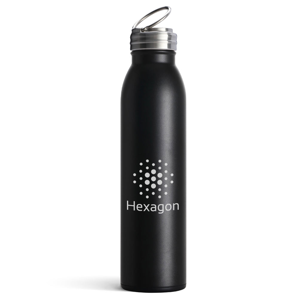 Swig Life Stainless Steel Bottle, 20 oz - Black - Silk Screen