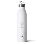 Swig Life Stainless Steel Bottle, 20 oz - White - Laser Engraving