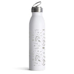 Swig Life Stainless Steel Bottle, 20 oz - White - Laser Engraving