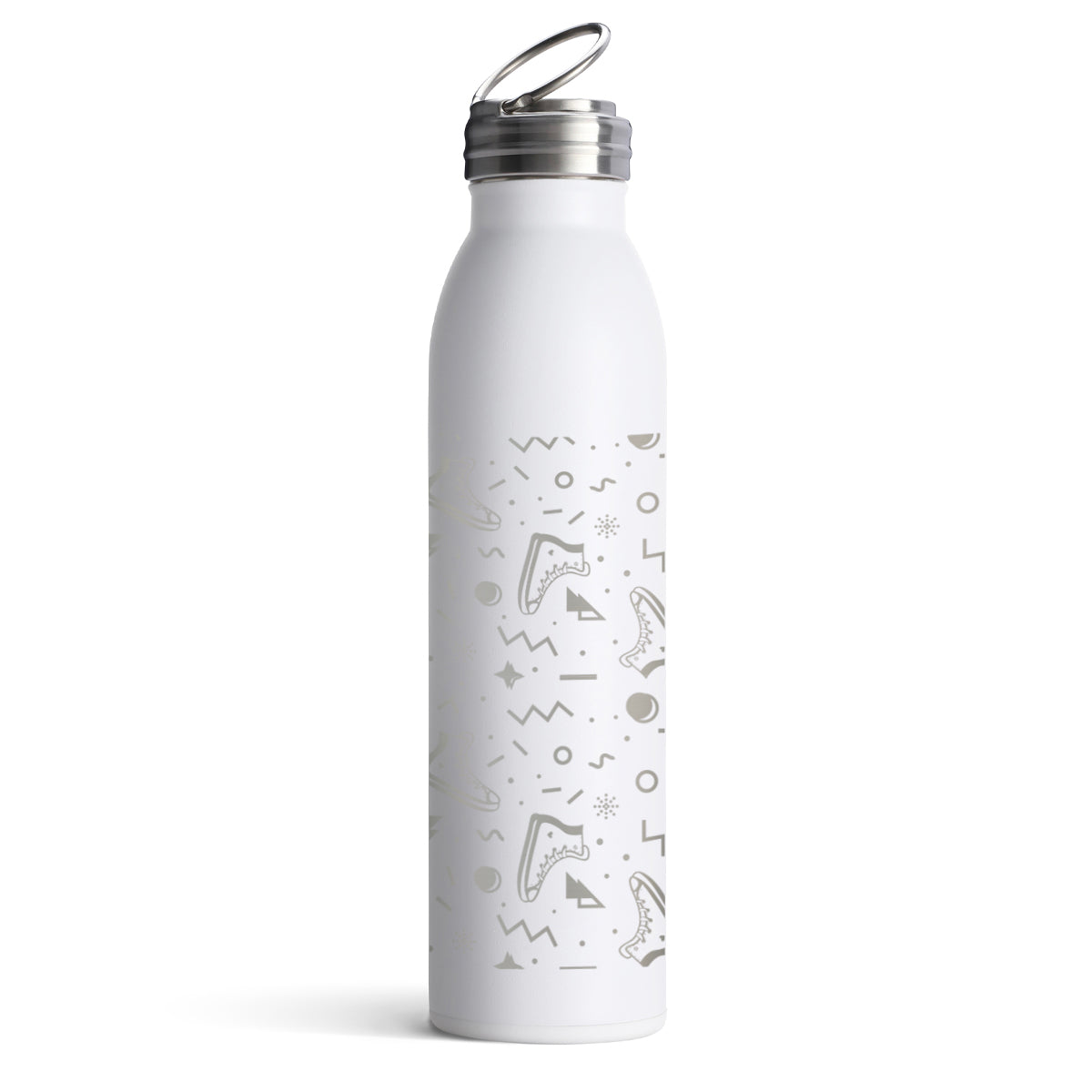 Swig Life Stainless Steel Bottle, 20 oz - White - Laser Engraving