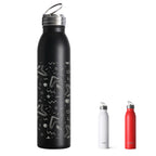 Swig Life Stainless Steel Bottle, Laser Engraved, 20 oz - Black