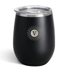 Swig Life Stemless Wine Tumbler, 12 oz Laser Engraving - Black - Laser Engraving