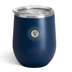 Swig Life Stemless Wine Tumbler, 12 oz Laser Engraving - Navy - Laser Engraving