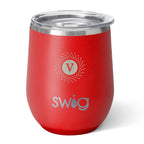 Swig Life Stemless Wine Tumbler, 12 oz Laser Engraving - Red - Laser Engraving