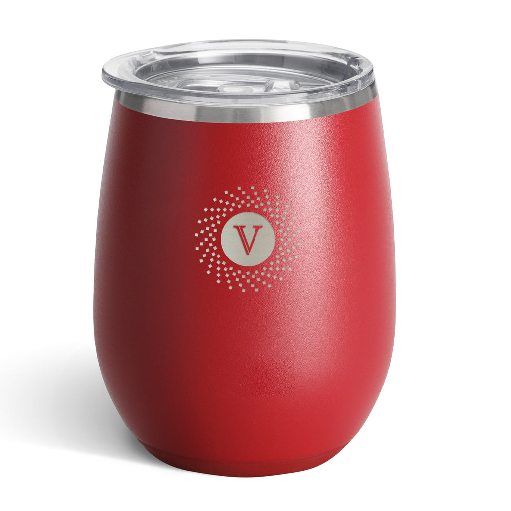 Swig Life Stemless Wine Tumbler, 12 oz Laser Engraving - Red - Laser Engraving