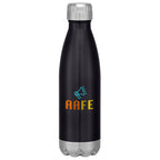 Swiggy Stainless Steel Bottle in Full Color, 16 oz - Black - Colorbrite Drinkware
