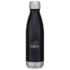 Swiggy Stainless Steel Bottle in Full Color, 16 oz - Black - Laser Engraving