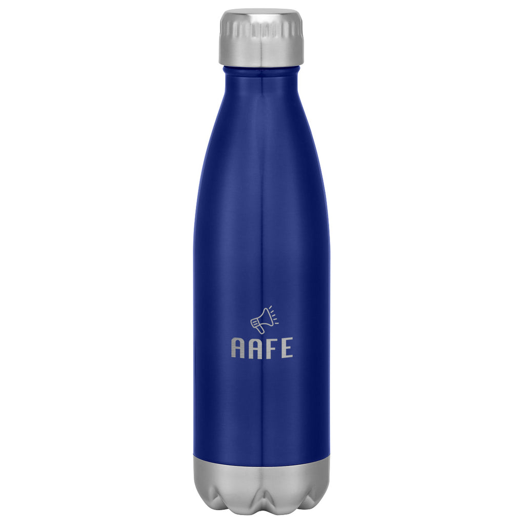 Swiggy Stainless Steel Bottle in Full Color, 16 oz - Blue - Laser Engraving