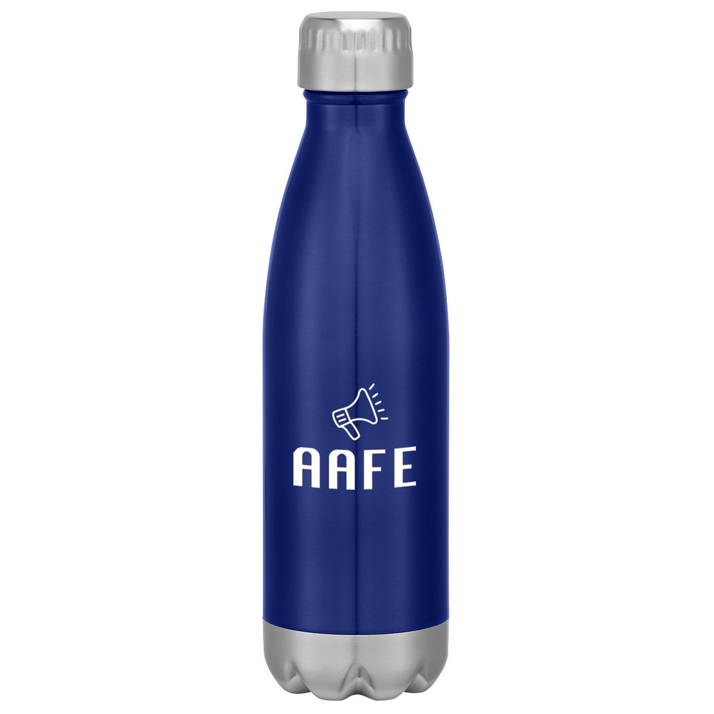 Swiggy Stainless Steel Bottle in Full Color, 16 oz - Blue - Silk Screen