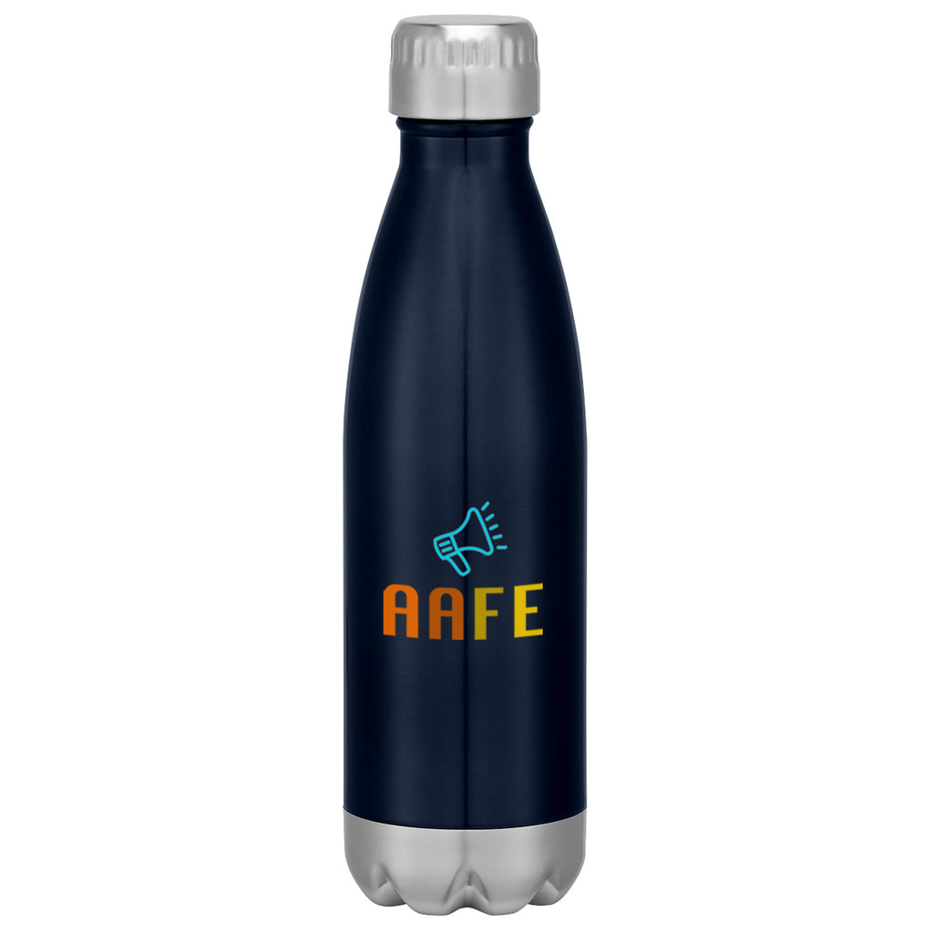 Swiggy Stainless Steel Bottle in Full Color, 16 oz - Navy - Colorbrite Drinkware