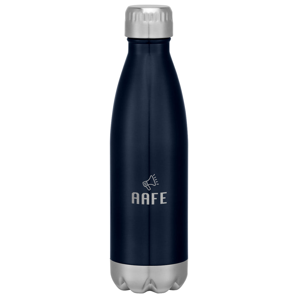 Swiggy Stainless Steel Bottle in Full Color, 16 oz - Navy - Laser Engraving