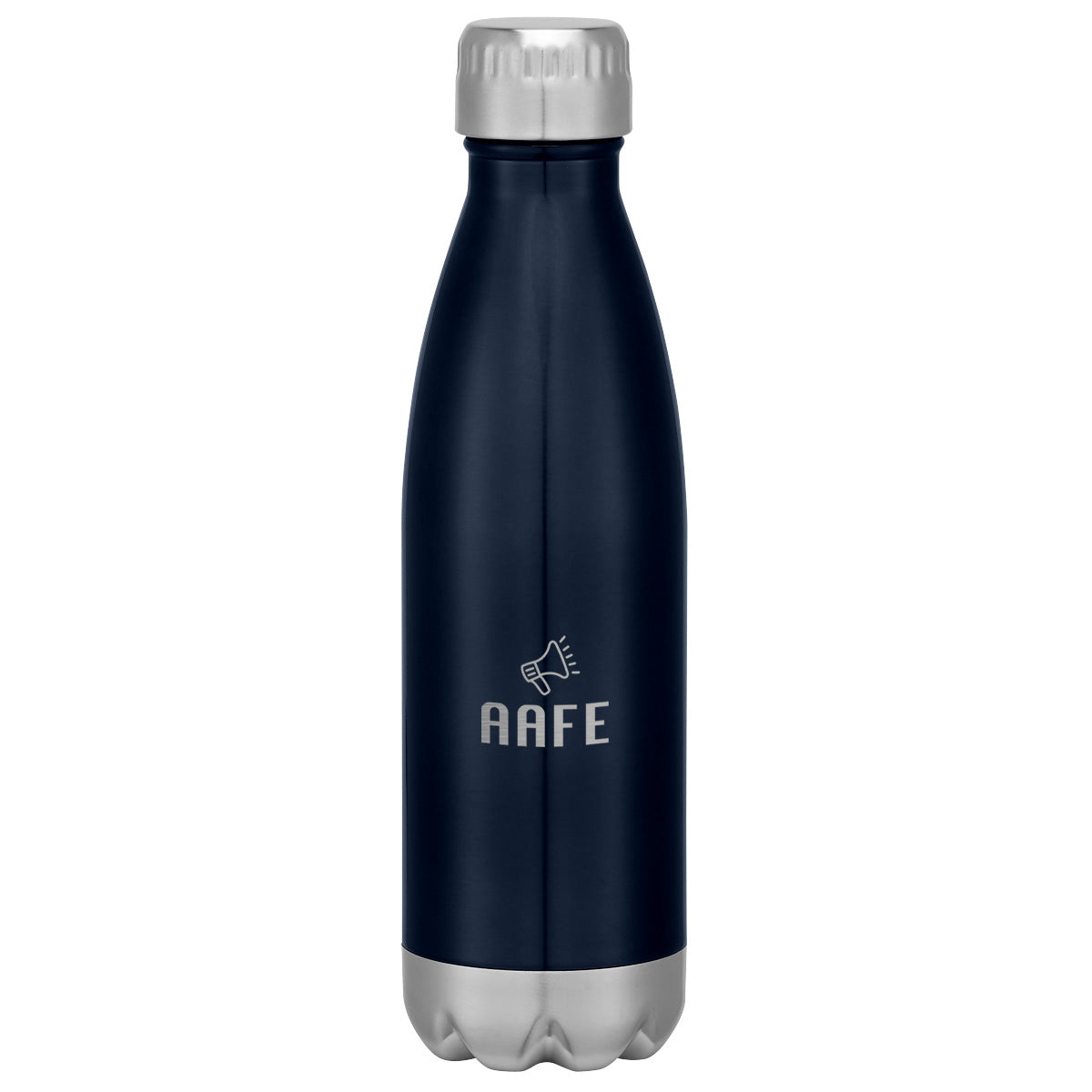 Swiggy Stainless Steel Bottle in Full Color, 16 oz - Navy - Laser Engraving
