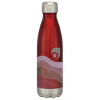 Swiggy Stainless Steel Bottle in Full Color, 16 oz - Red - Megabrite