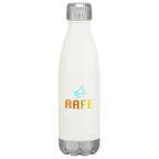 Swiggy Stainless Steel Bottle in Full Color, 16 oz - White - Colorbrite Drinkware