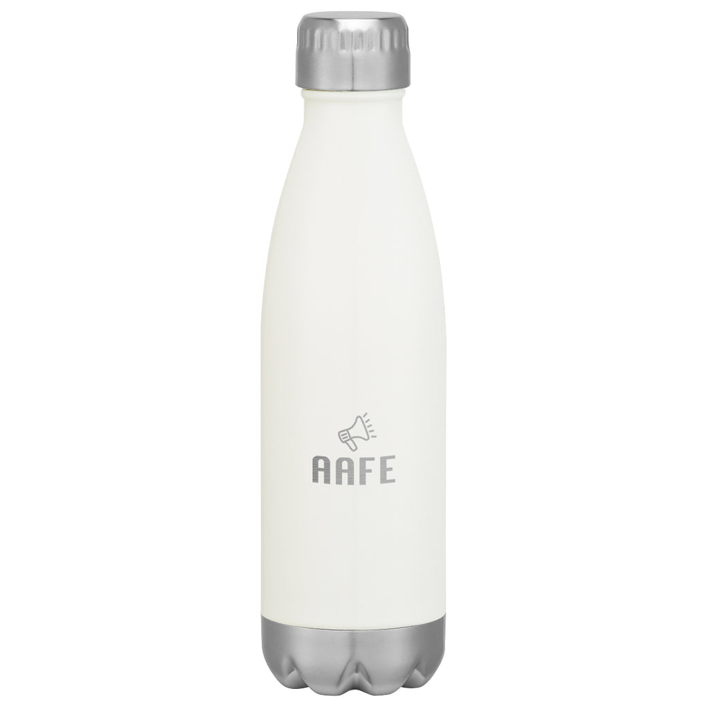 Swiggy Stainless Steel Bottle in Full Color, 16 oz - White - Laser Engraving