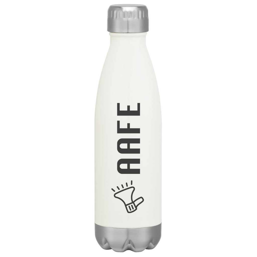 Swiggy Stainless Steel Bottle in Full Color, 16 oz - White - Silk Screen